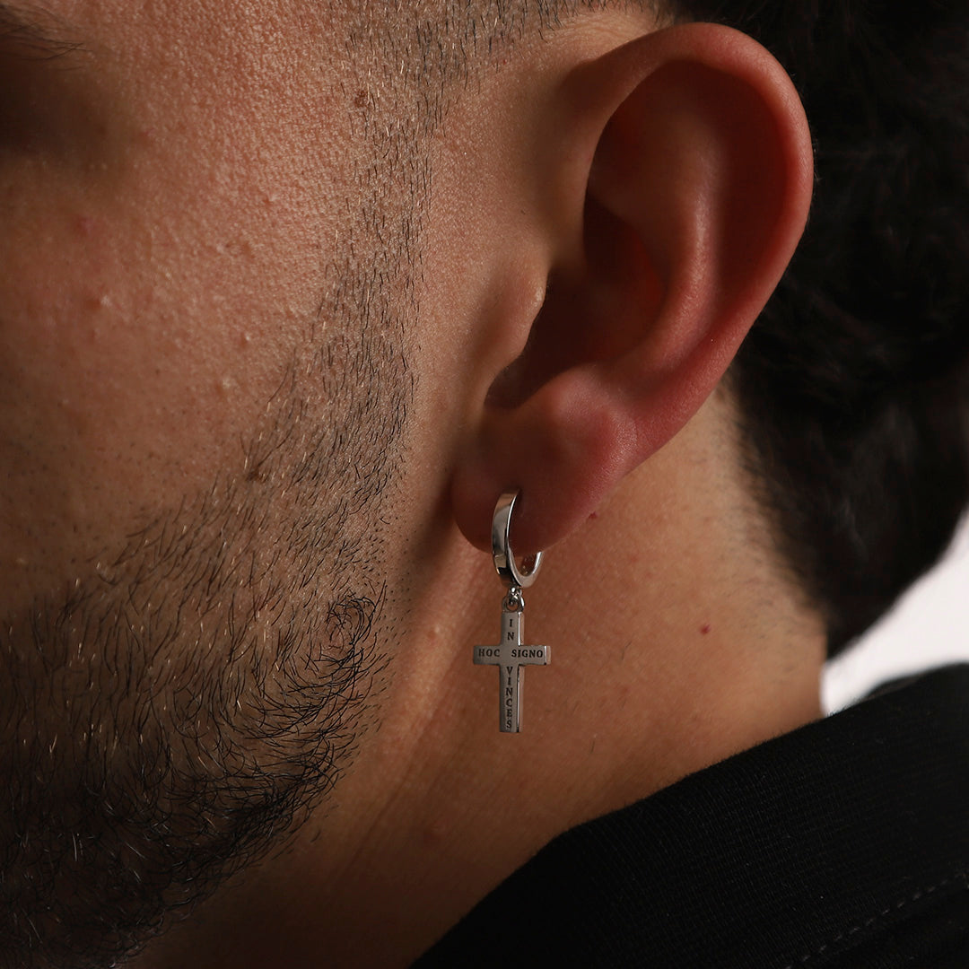 Boucles d'oreilles croix Fides