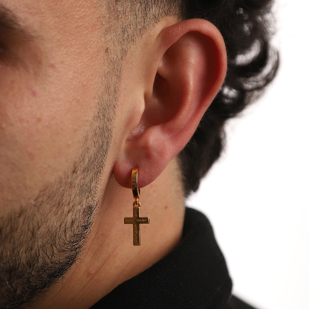Boucles d'oreilles croix Fides
