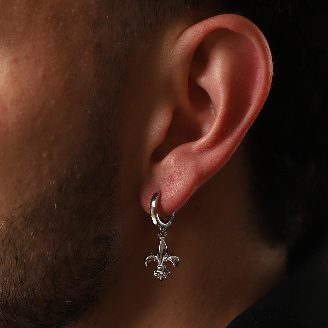 Boucles d'oreilles fleur de Lys Regalia