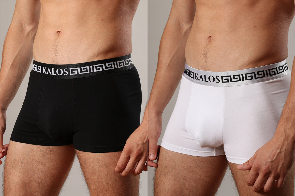 Lot de quatre boxers en coton stretch