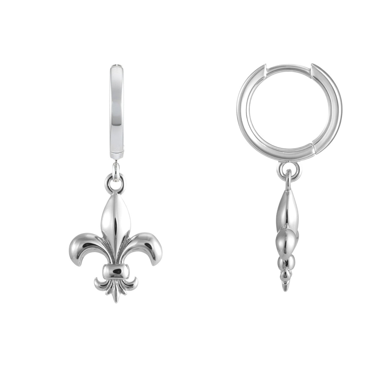Boucles d'oreilles fleur de Lys Regalia