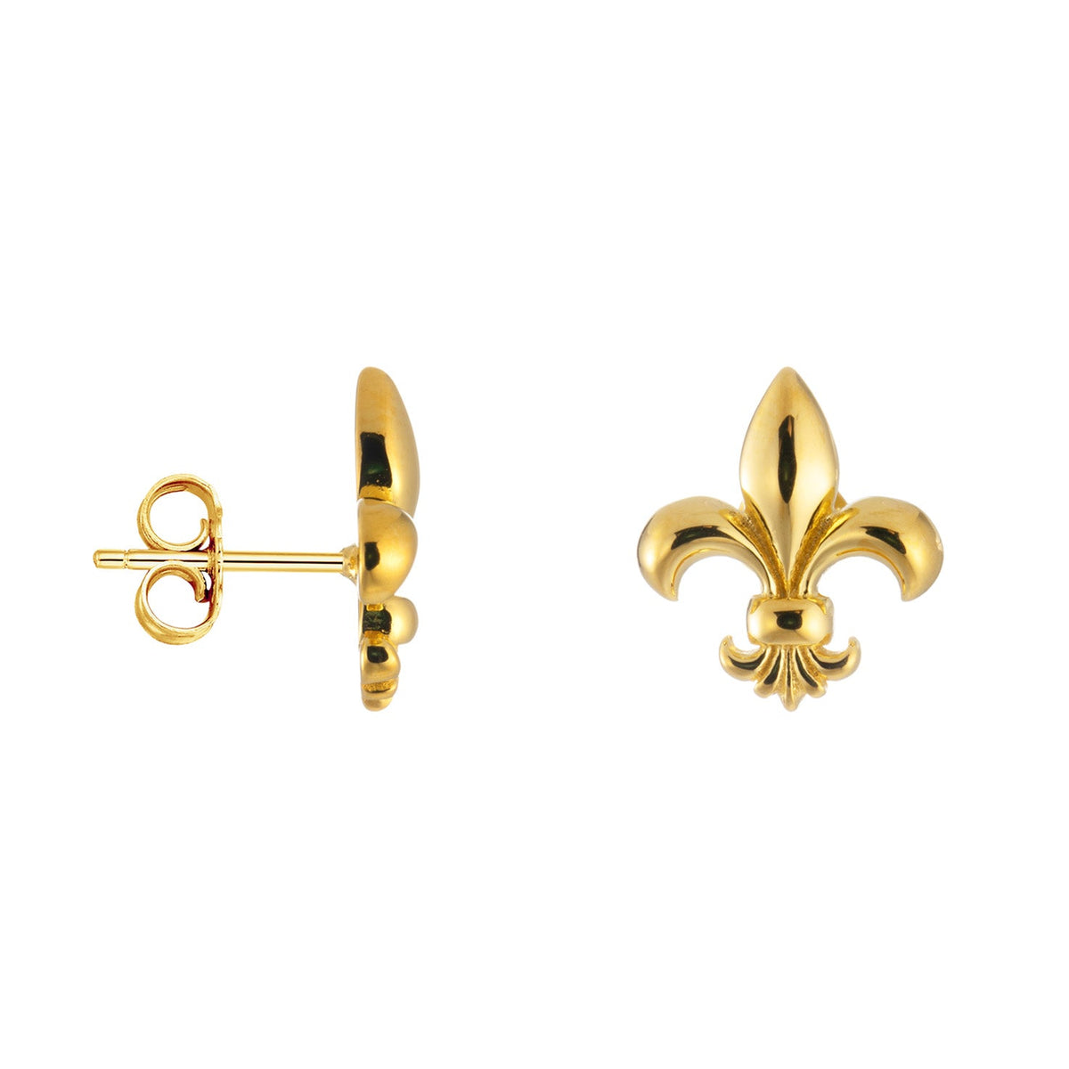 Puces d'oreilles fleur de Lys Regalia